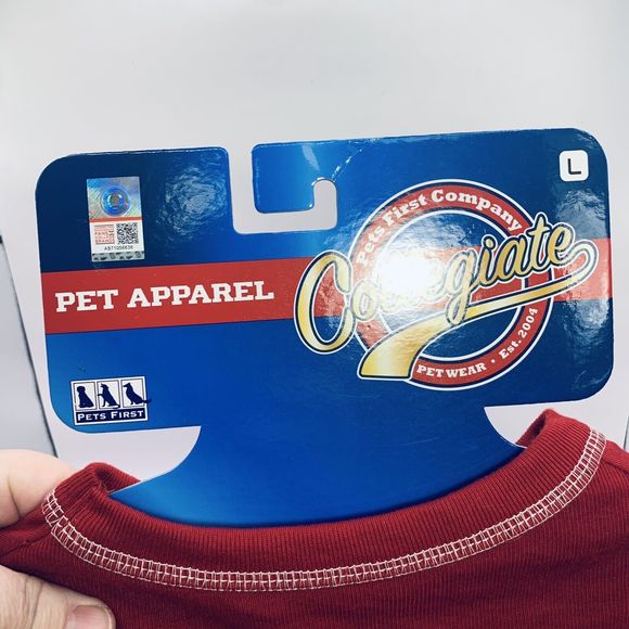 Pets First NCAA Razorback Tee Shirt for Dogs - Officially Licensed Sz Large NEW - Picture 8 of 11